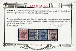 1922 - Congresso Filatelico, terza ... 
