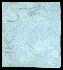 1852 - 40 cent. celeste (5), ben ... 