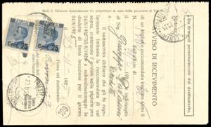 1925 - 25 cent. su 60 cent. Michetti, II ... 