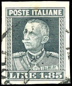1927 - 1,85 lire Parmeggiani, non dentellato ... 