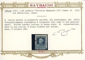 1927 - 1,85 lire Parmeggiani, non ... 