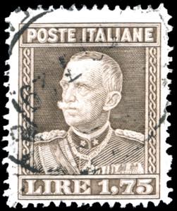 1929 - 1,75 lire bruno Vittorio Emanuele ... 