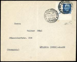 1936 - 1,25 lire Imperiale (253), angolo di ... 