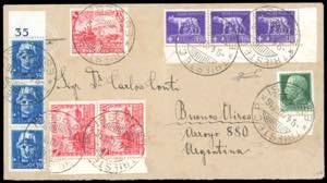 1940 - 3,70 lire Imperiale, striscia ... 