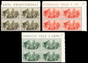 1941 - Fratellanza darmi, non emessi, serie ... 