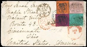 1870 - 80 cent. rosa chiaro, 5 cent. azzurro ... 