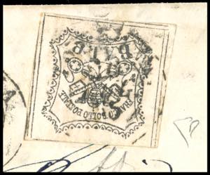 1855 - 8 baj bianco, falso per ... 