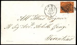 1870 - 10 cent. arancio vermiglio (26), ... 