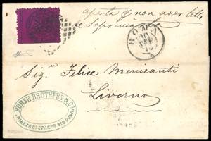 1870 - 20 cent. solferino (28), perfetto, su ... 
