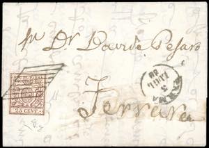 INCOMING MAIL PARMA GOVERNO PROVVISORIO 1859 ... 