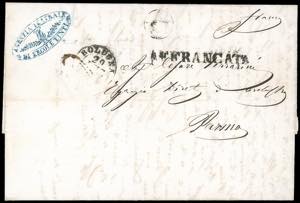 1859 - Lettera pagata in contanti con ... 