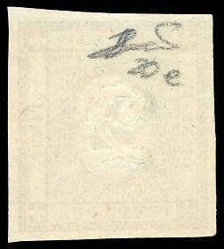 1861 - 2 cent. nero intenso per ... 