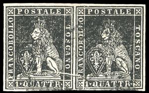 1857 - 1 quattrino nero, II emissione (10), ... 