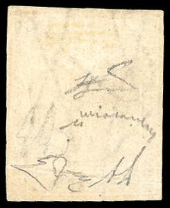 1857 - 1 soldo ocra, II emissione ... 