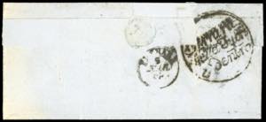 1855 - 4 crazie verde su grigio ... 