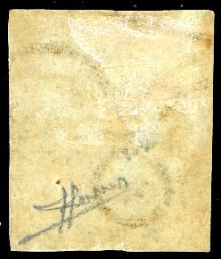 1851 - 4 crazie verde azzurro su ... 