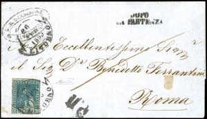 1859 - 6 crazie azzurro, II emissione (15), ... 