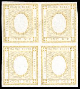 1862 - 2 cent. bistro, SENZA CIFRA IN ... 