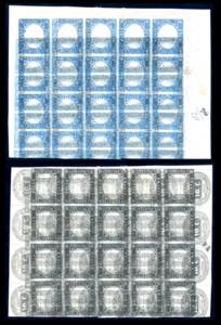 1863 - 15 cent. azzurro tipo Sardegna (11), ... 