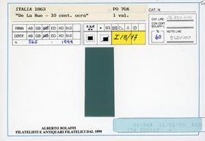 1863 - 10 cent. De La Rue, ... 