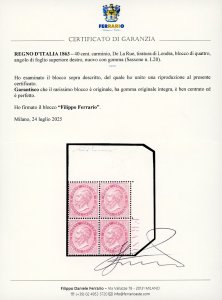 1863 - 40 cent. De La Rue, ... 