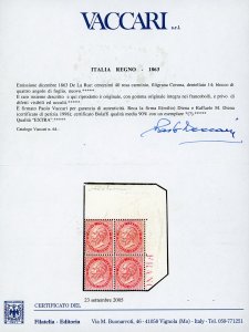 1863 - 40 cent. De La Rue, ... 