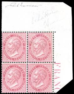 1863 - 40 cent. De La Rue, tiratura di ... 