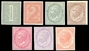 1863 - 1 cent. 2 cent., 5 cent., 30 cent., ... 