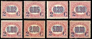 1878 - Servizio soprastampati, ... 