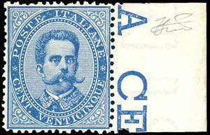 1879 - 25 cent. Umberto I (40), bordo di ... 