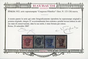 1922 - Congresso Filatelico, serie ... 