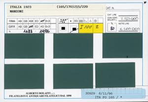 1923 - Manzoni, serie completa ... 