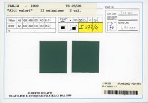 1884/1934 - Alti valori, le due ... 