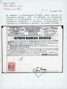 1887 - 8-8 su 10 cent., errore di ... 