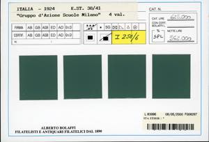 GRUPPO DAZIONE SCUOLE-MILANO 1924 ... 