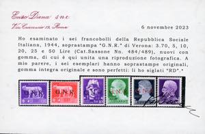 1944 - Soprastampati G.N.R., ... 