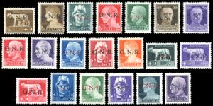 1944 - Soprastampati G.N.R., tiratura di ... 
