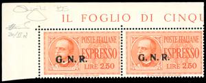 ESPRESSI 1943 - 2,50 lire, soprastampa ... 