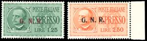 ESPRESSI 1943 - Soprastampati G.N.R. di ... 