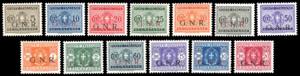 SEGNATASSE 1943/44 - Soprastampati G.N.R., ... 