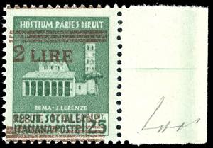 1945 - 25 cent. Monumenti Distrutti, ... 