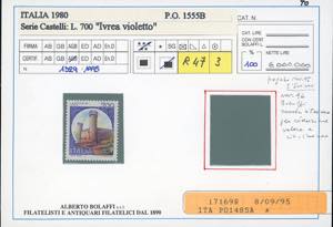 1980 - 700 lire Castello viola, ... 