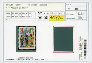 1990 - 600 lire I maggio giallo, ... 