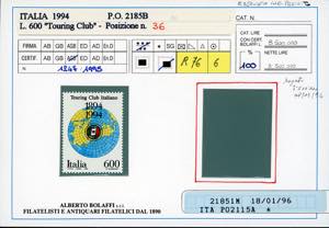 1994 - 600 lire Touring, ... 