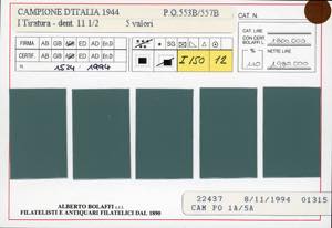 CAMPIONE DITALIA 1944 - Le tre ... 