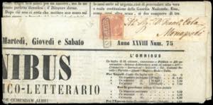 1860 - 1/2 grano rosa, II tavola (2c), ... 