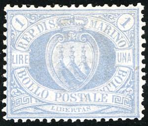 1894 - 1 lira oltremare Stemma (31), ... 