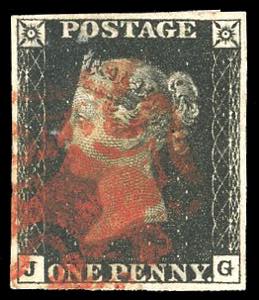 GRAN BRETAGNA 1840 - 1 penny nero Penny ... 