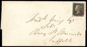 GRAN BRETAGNA 1840 - 1 penny nero Penny ... 