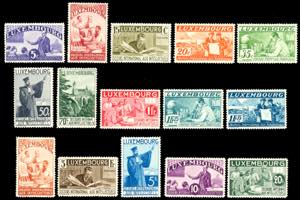 LUSSEMBURGO 1935 - Intellettuali, serie ... 